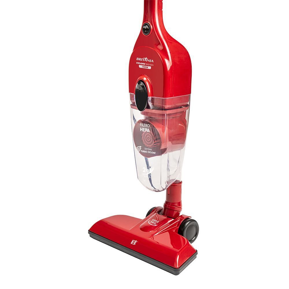 Aspirador de Pó Vertical Britânia 2 em 1 BAS1500V 1400W