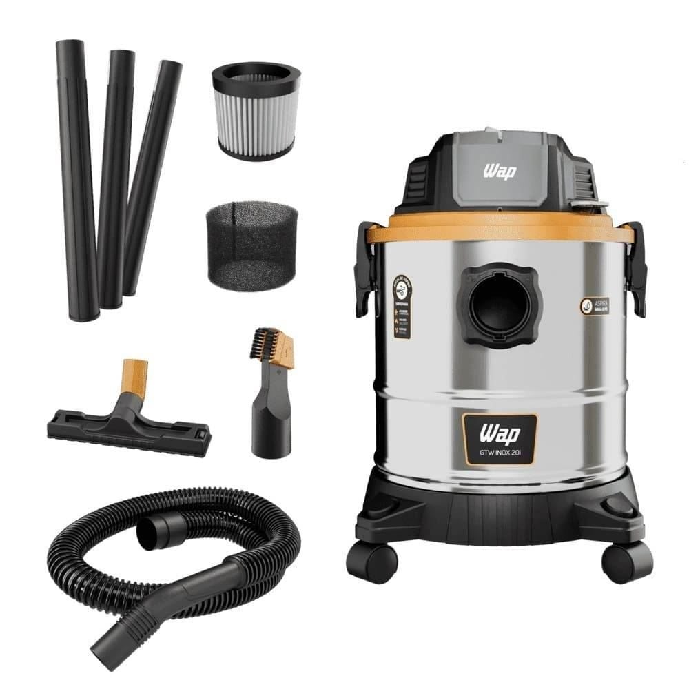 Aspirador De Pó E Água Wap 20 Litros Inox GTW20i 1900W