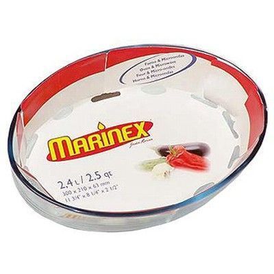 Assadeira Oval Grande 2,4 Litros Nadir - Transparente