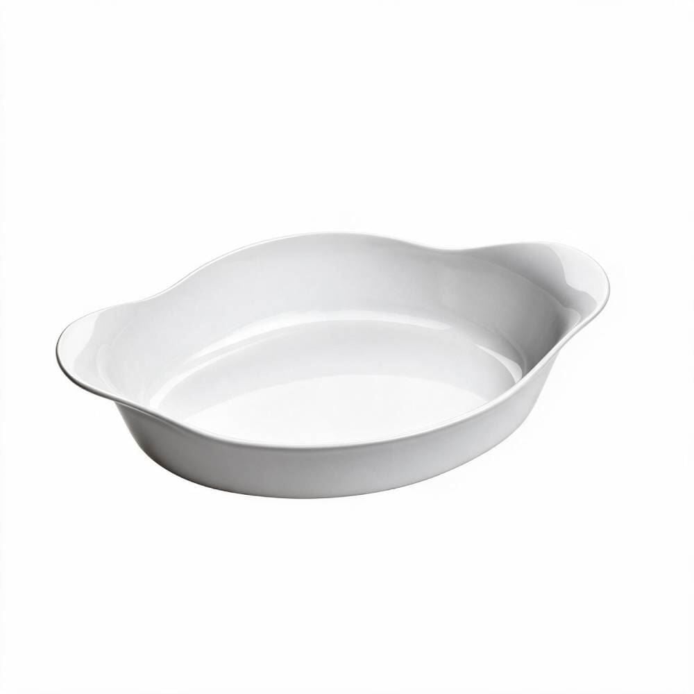 Assadeira Oval Opaline Marinex 1 Litro - Branco