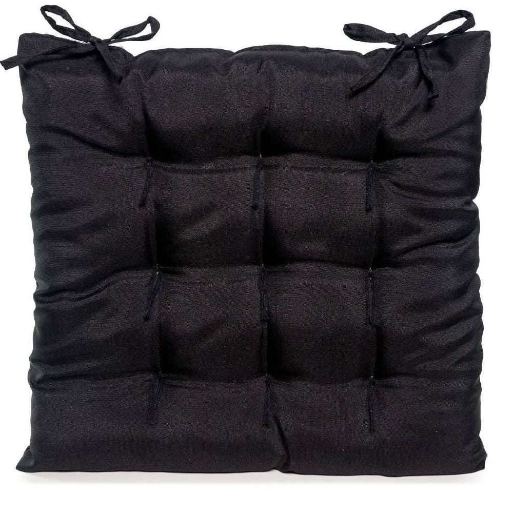 Assento Futton 40X40 cm Liso Oxford Havan Casa - Preto