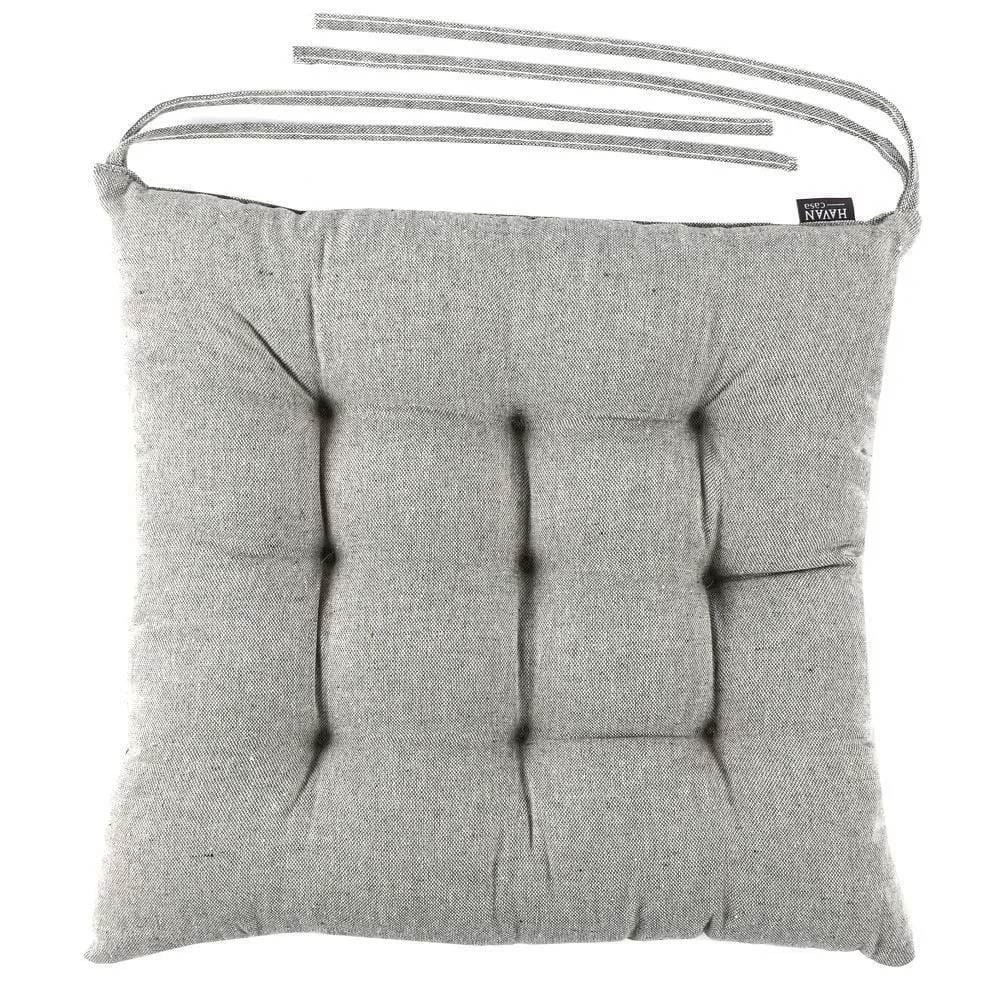 Assento Futton 40X40cm Havan Casa - Cinza Prata