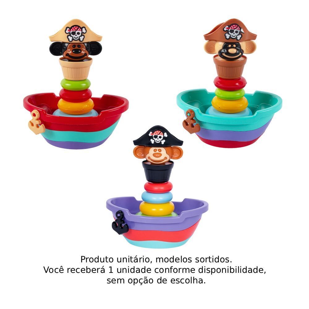Baby Pirata Empilhe e Encaixe Mercotoys - 432