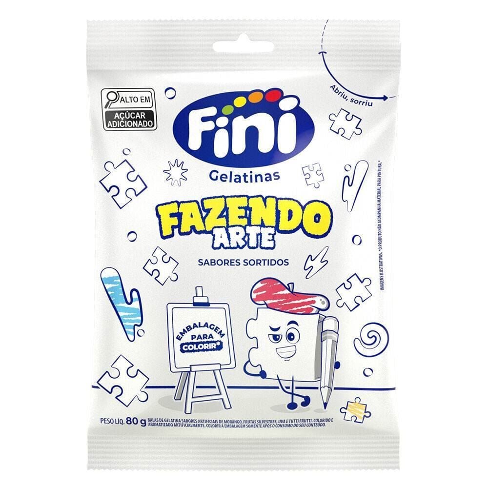 Bala de Gelantina Fazendo Arte Fini - 80g