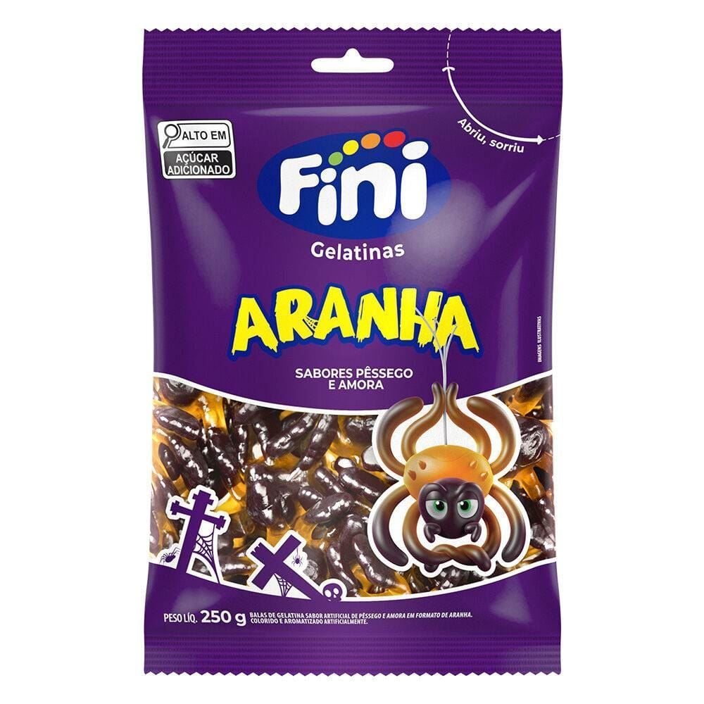 Bala de Gelatina Aranha Fini 80G - 80g