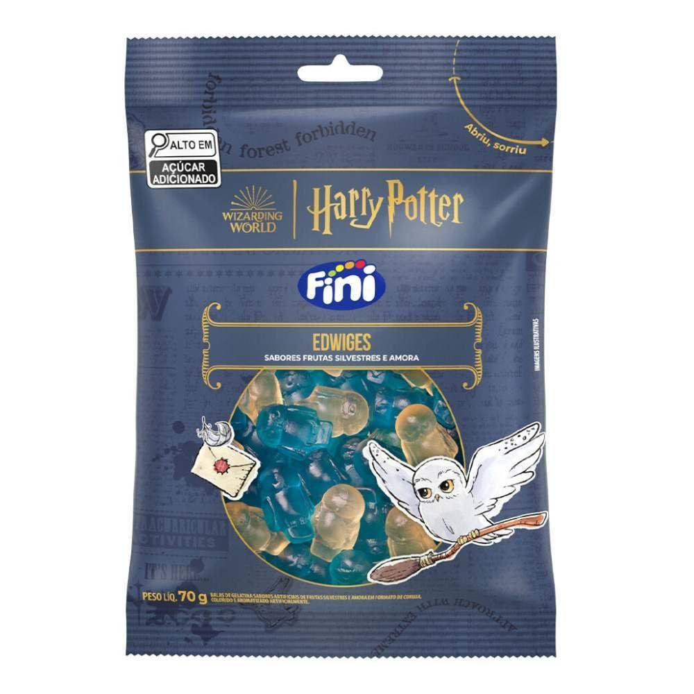 Bala De Gelatina Coruja Edwiges Harry Potter Fini - 70g