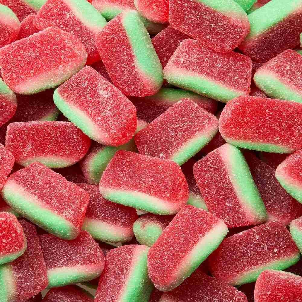 Bala de Gelatina Melancia Azedinha em Fatias Fini - 80g