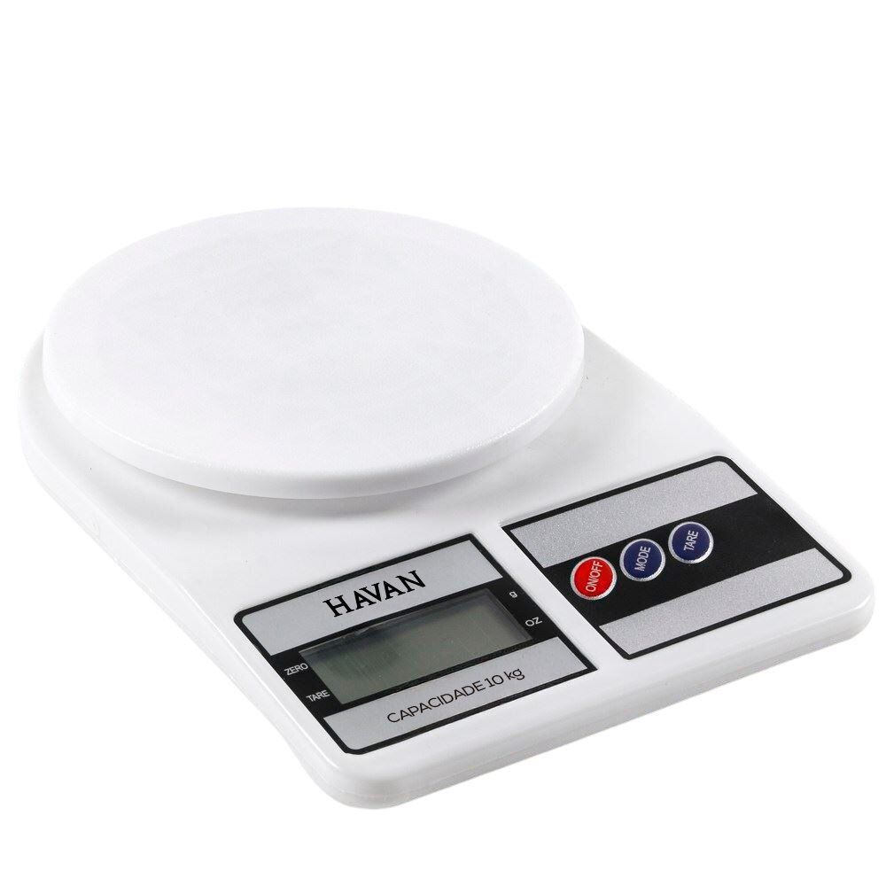 Balança de Cozinha Digital Suporta até 10Kg Havan Casa - Branco