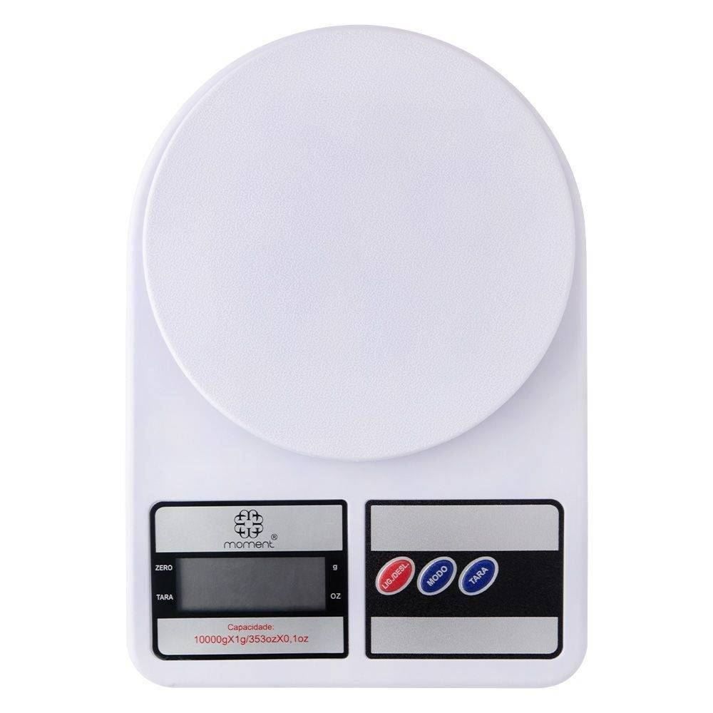 Balança de Cozinha Moment Digital 10Kg - Branco