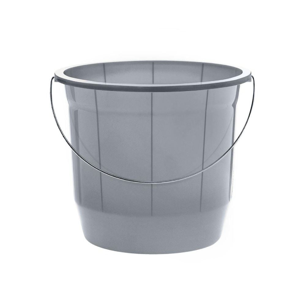 Balde De Plástico Cinza Arqplast 8L - CINZA