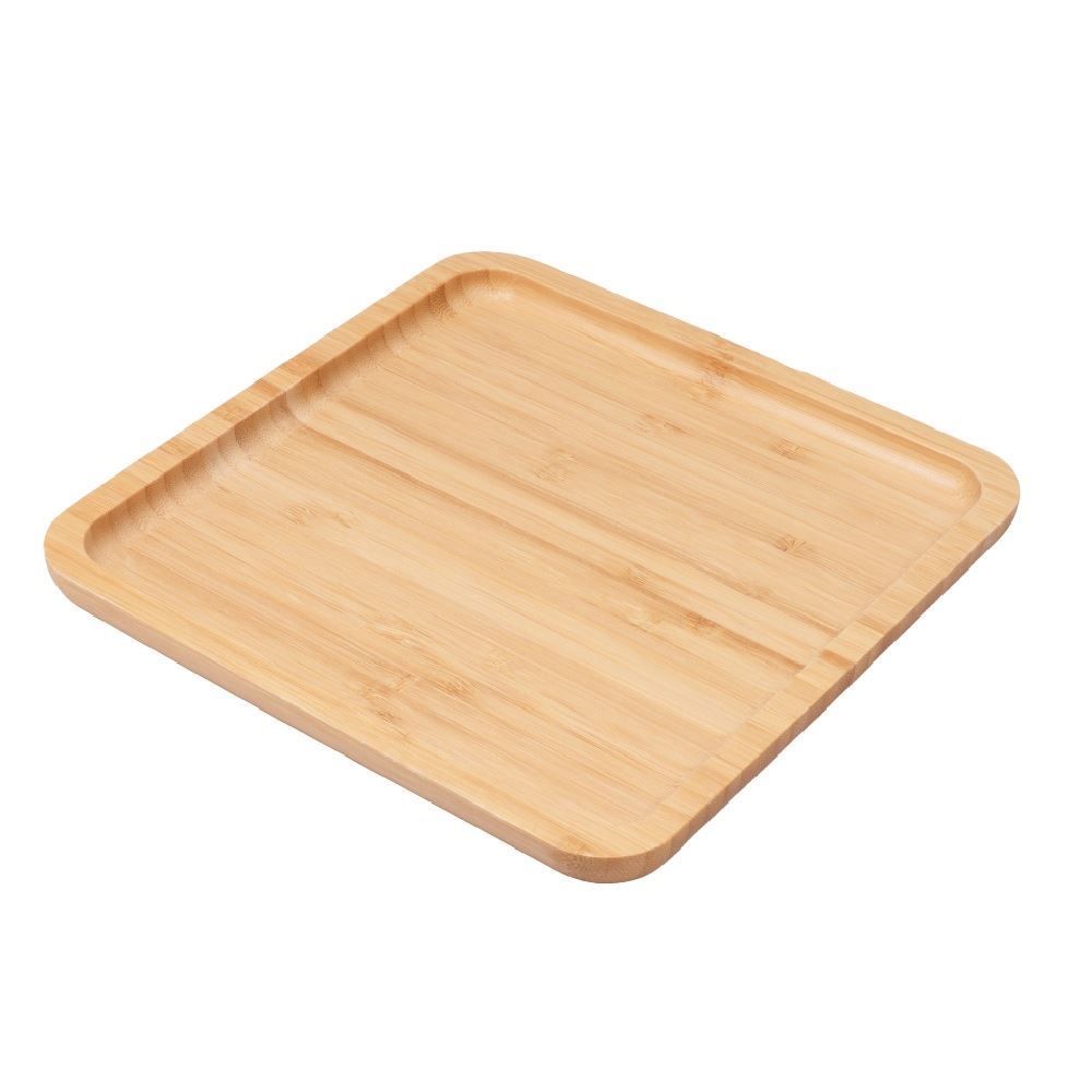 Bandeja de Bambu Quadrada 20 cm Havan Casa