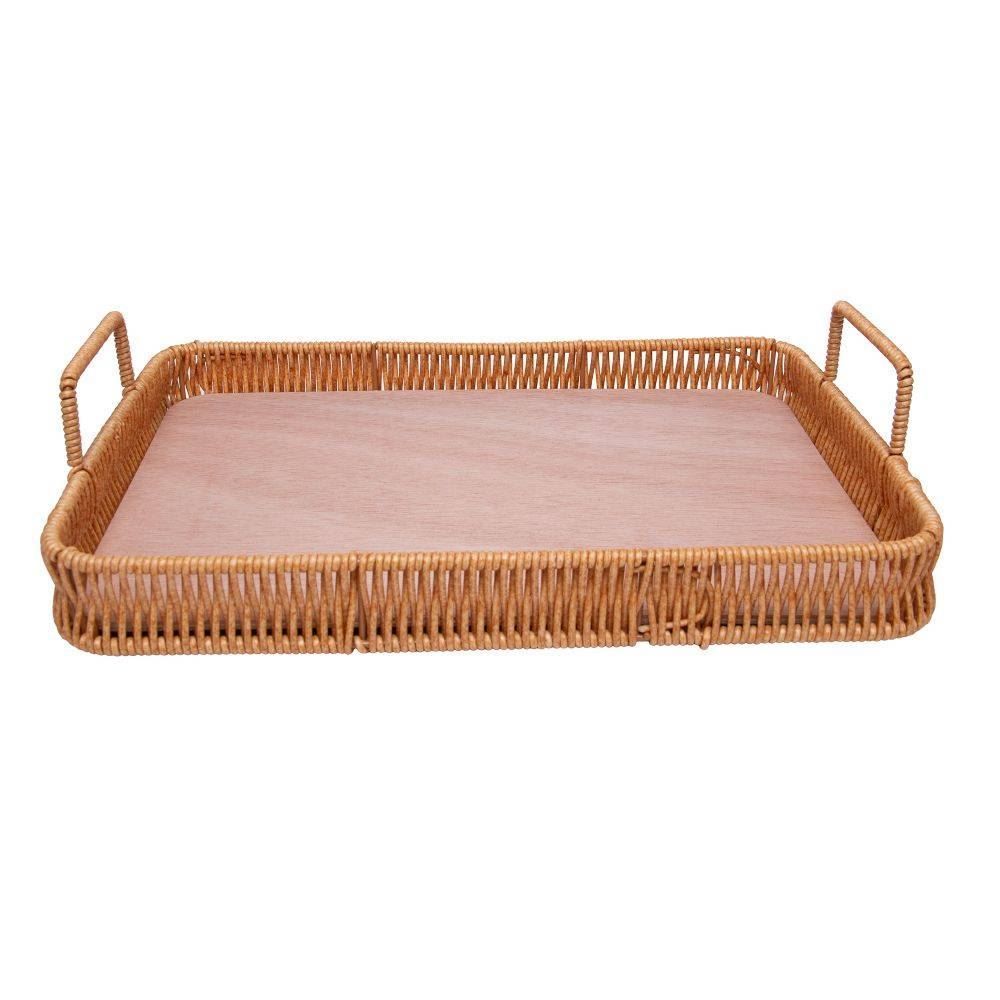 Bandeja Retangular Com Alça Kali 30Cm - Lyor