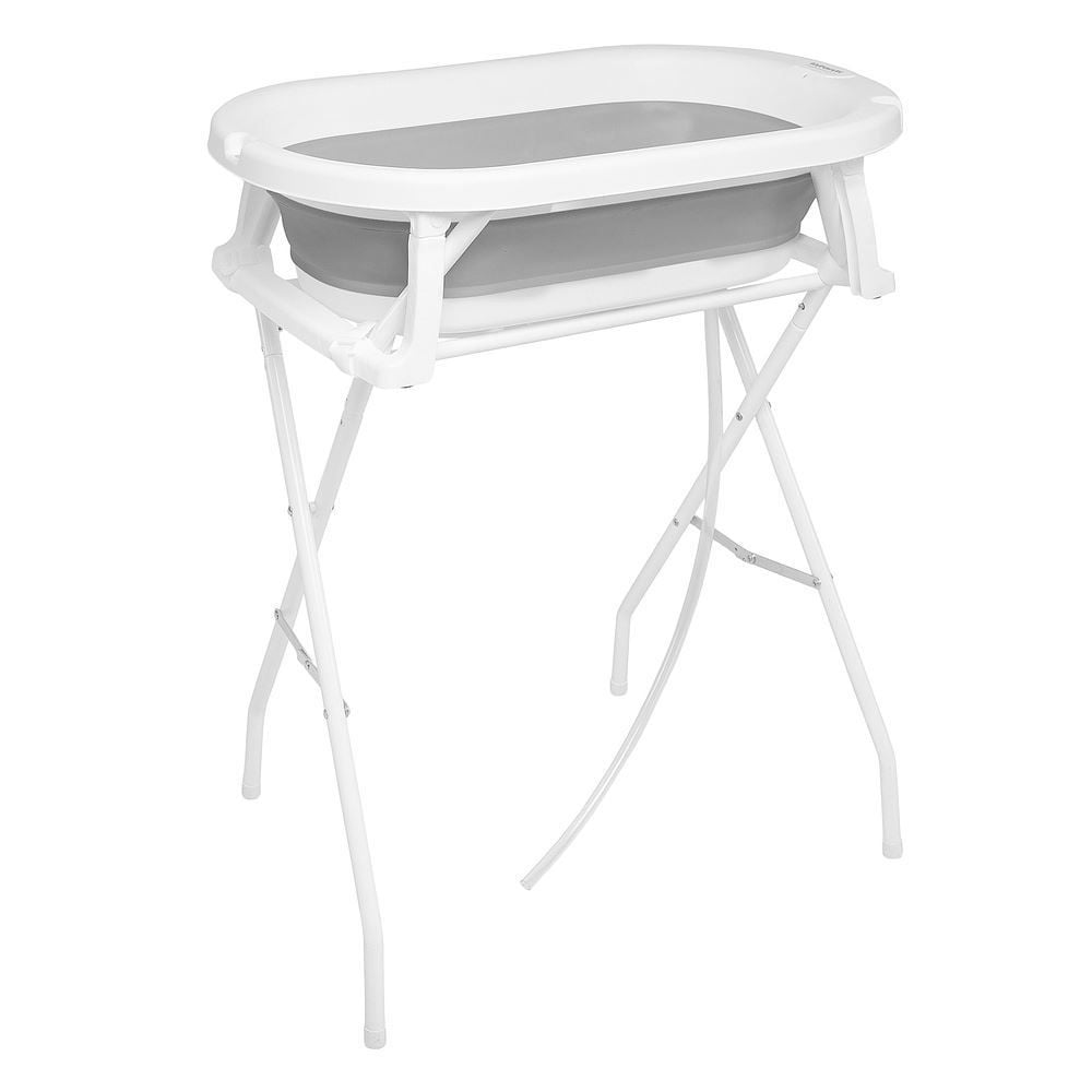 Banheira de Bebê Retrátil Acquarella com Suporte Infanti - Cinza
