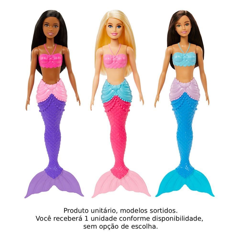 Boneca Barbie Sereia Dreamtopia Mattel - Sortido