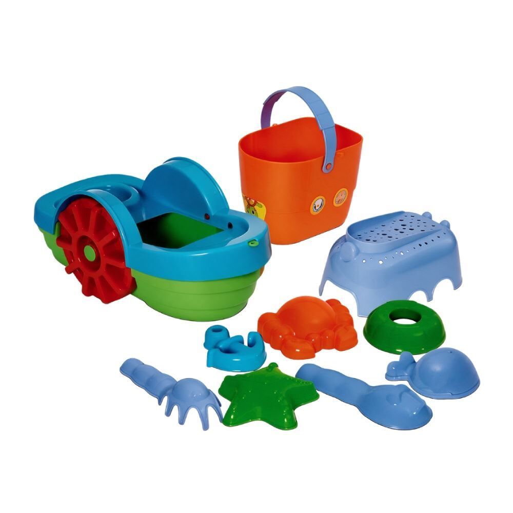 Barco Balde de Praia Azul Mercotoys - Sortido