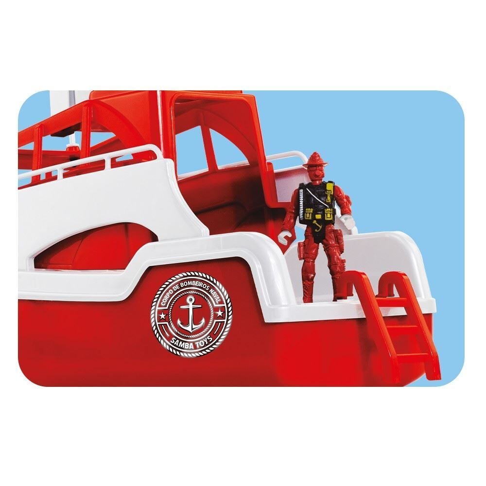 Brinquedo Barco Iate Bombeiro Samba Toys