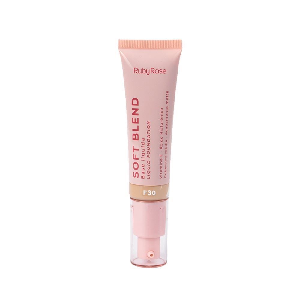 Base Líquida Soft Blend Ruby Rose 30G - BEGE MEDIO F-30