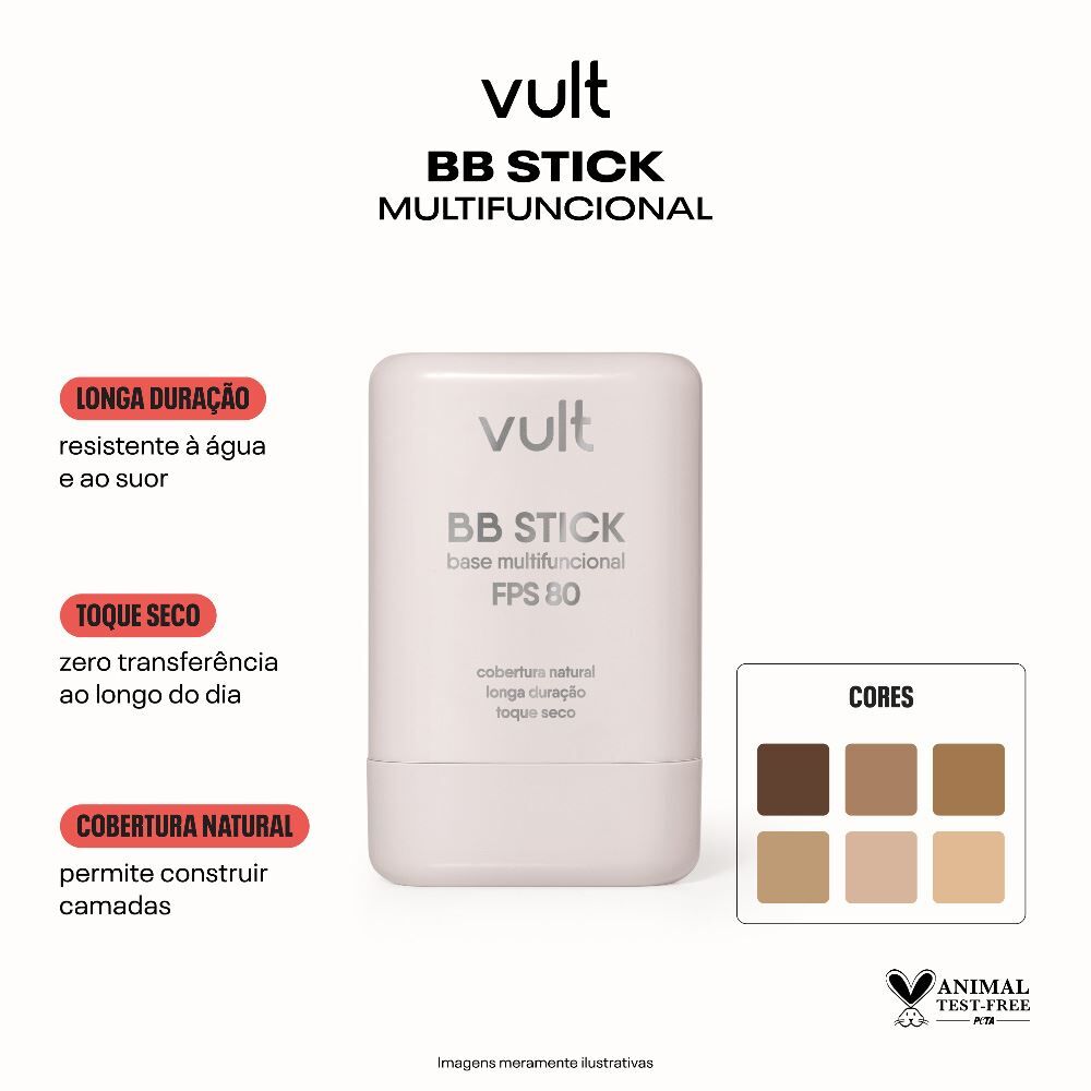Base Stick Multifuncional Fps 80 Vult - Cor 4