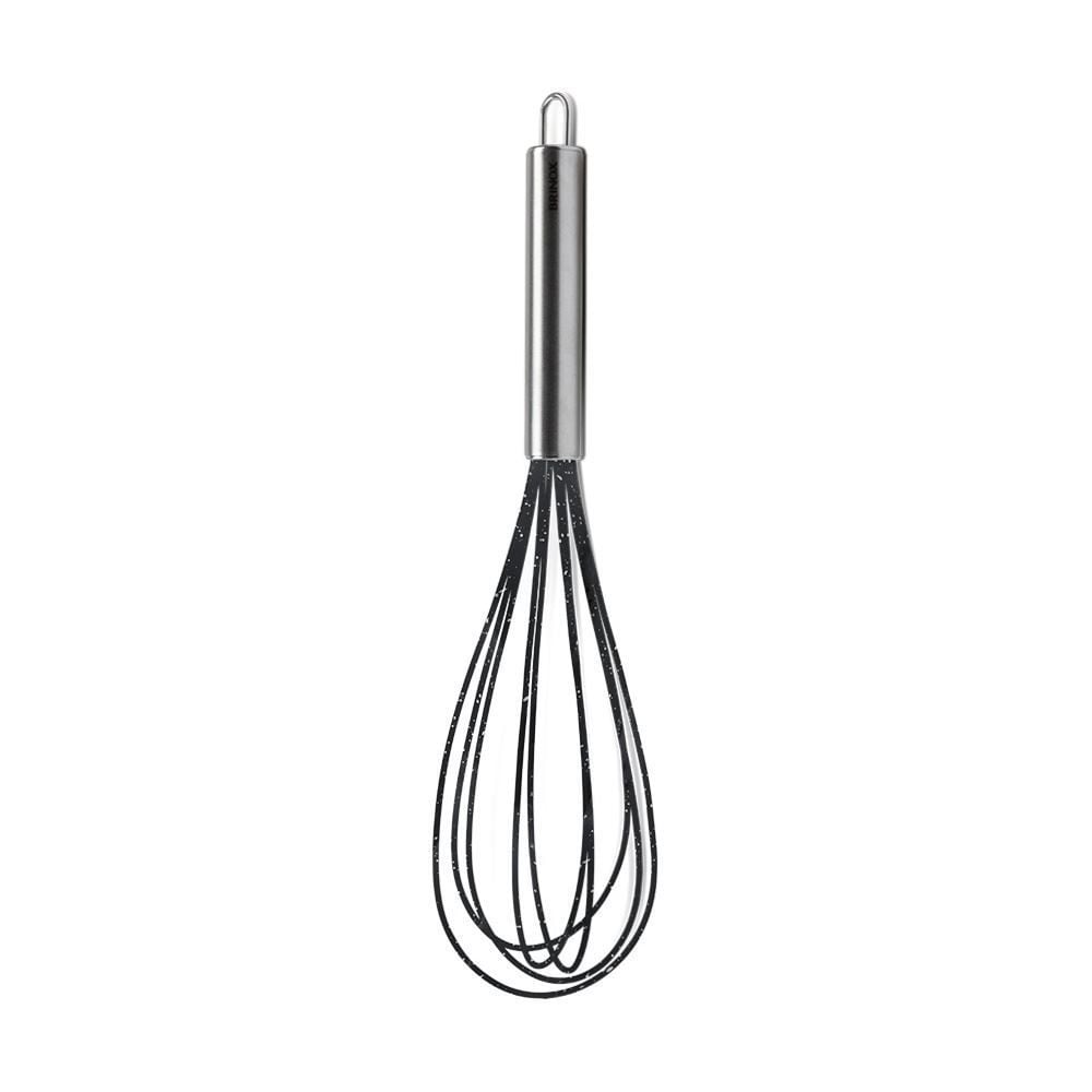 Batedor de Claras com Cabo Inox Brinox 30Cm - Duo Preto