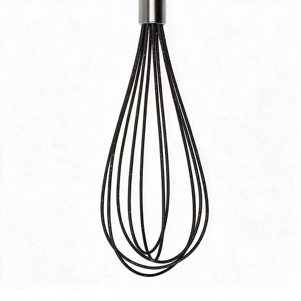 Batedor de Claras com Cabo Inox Brinox 30Cm - Duo Preto