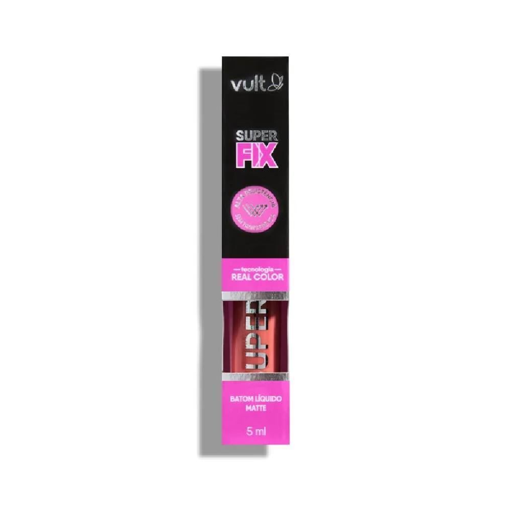 Batom Líquido Matte Castanho Natural Super Fix Vult - 5ml