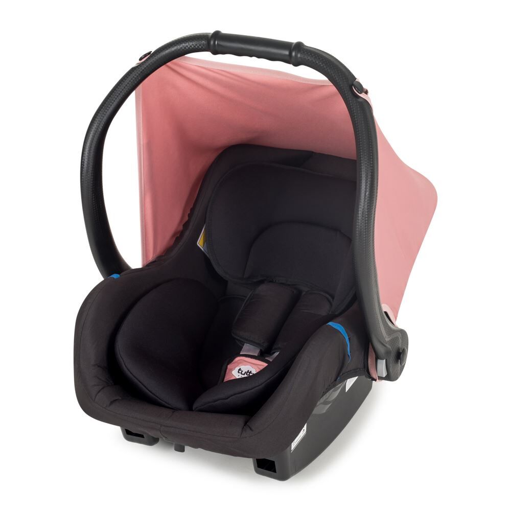 Bebê Conforto Ello Cadeirinha para Carro Infantil 0 a 13Kg Tutti Baby - ROSA E PRETO
