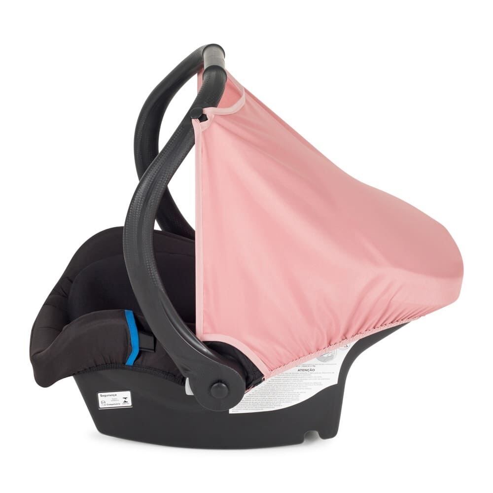 Bebê Conforto Ello Cadeirinha para Carro Infantil 0 a 13Kg Tutti Baby - ROSA E PRETO