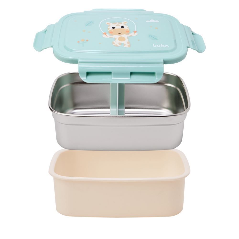 Lancheira Bentô Box Buba Zoo 600Ml - Girafa