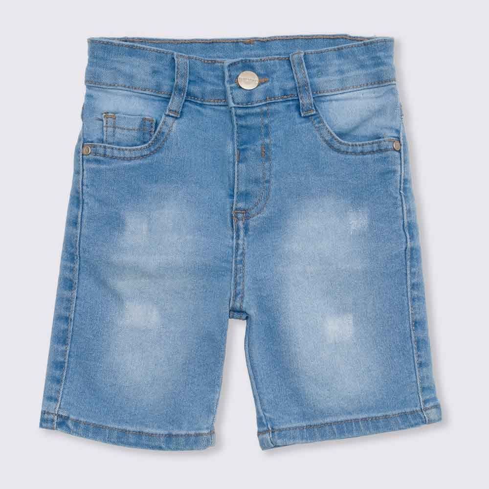 Bermuda 1 a 3 anos Jeans com Puídos Yoyo Kids