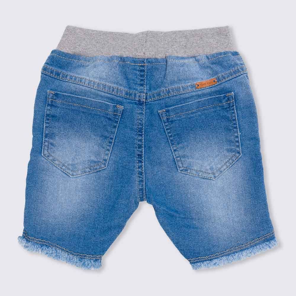 Bermuda 1 a 3 anos Jeans Cós de Ribana Yoyo Kids
