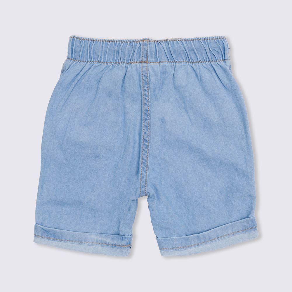 Bermuda 1 a 3 anos Jeans Jogger + Barra Virada Yoyo Kids