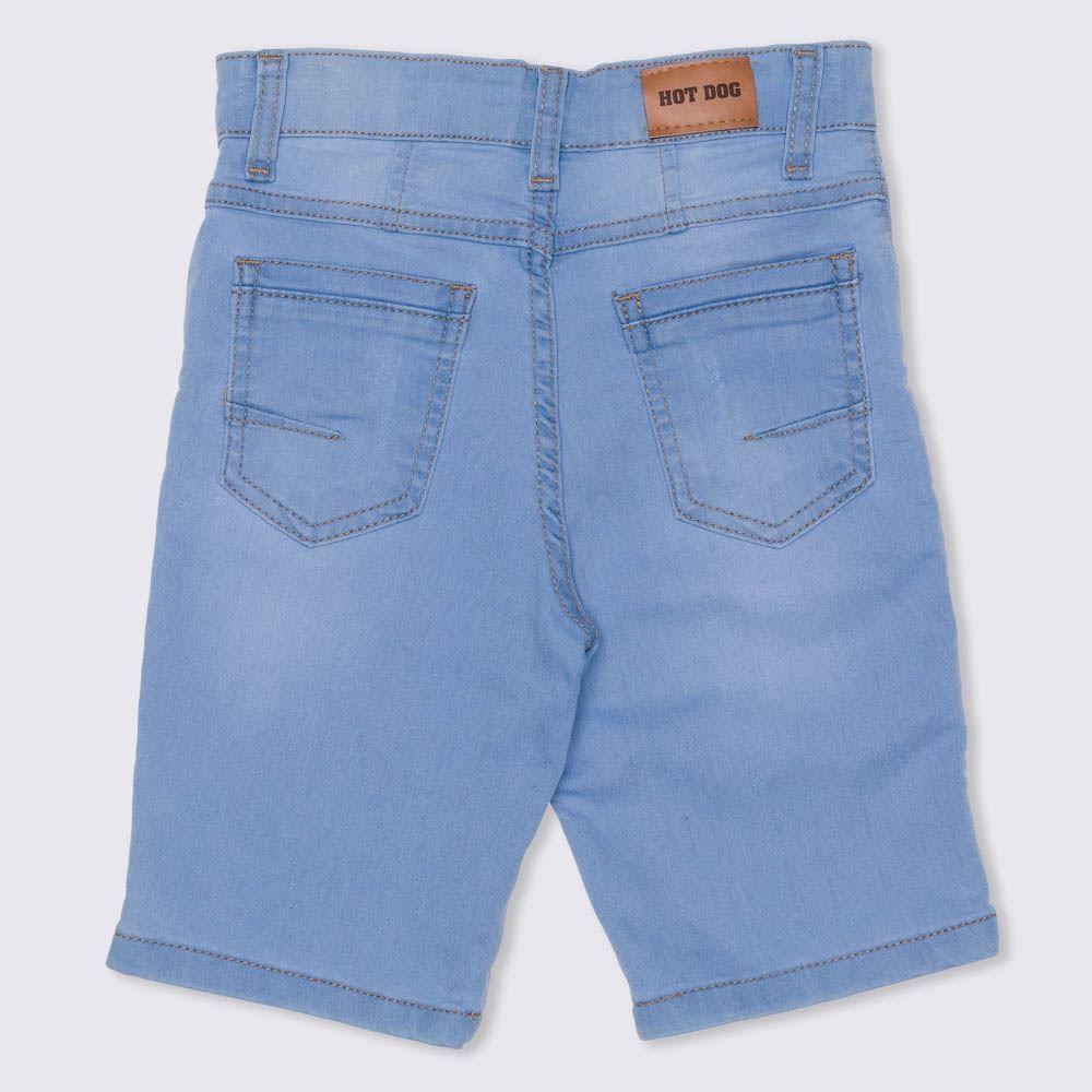 Bermuda 4 a 10 anos Jeans Comfort Claro Hot Dog