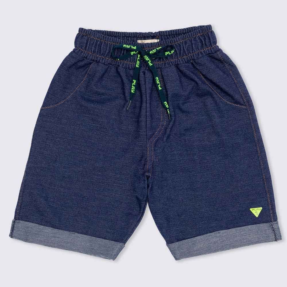 Bermuda 4 a 10 anos Stretch Denin Play Fakini