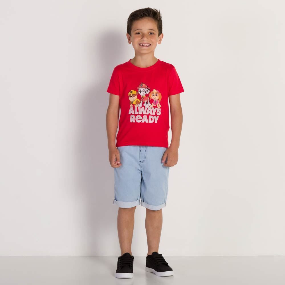 Bermuda 4 a 10 nos Jeans Jogger Menino Hot Dog
