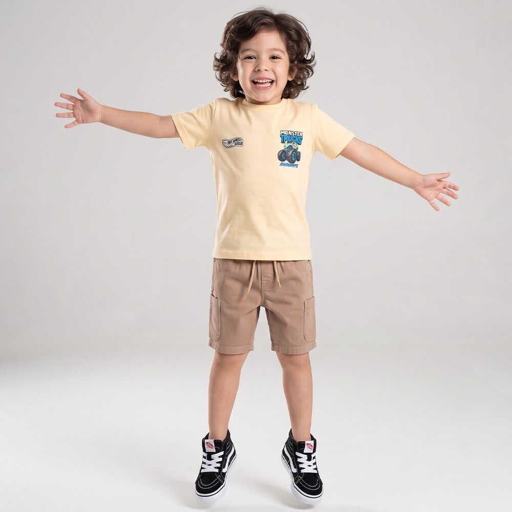 Bermuda Cargo Infantil Menino 4 a 10 Anos Hot Dog