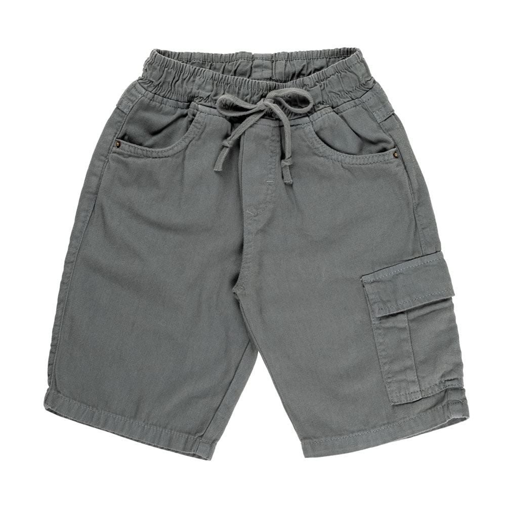 Bermuda de 4 a 10 Anos Sarja Jogger Cargo Hot Dog