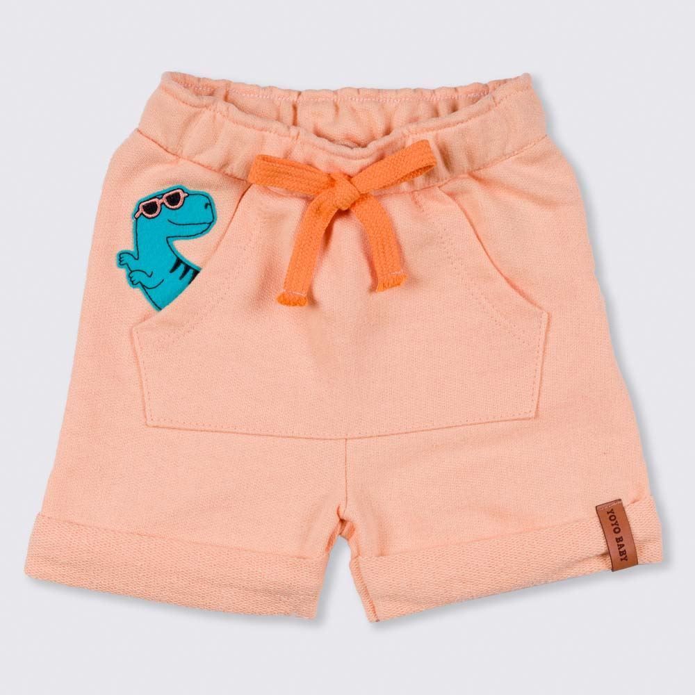 Bermuda de Bebê Moletom Dino Interativo Yoyo Baby