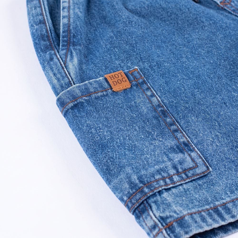 Bermuda Infantil Menino 4 a 10 Anos Jeans Hot Dog
