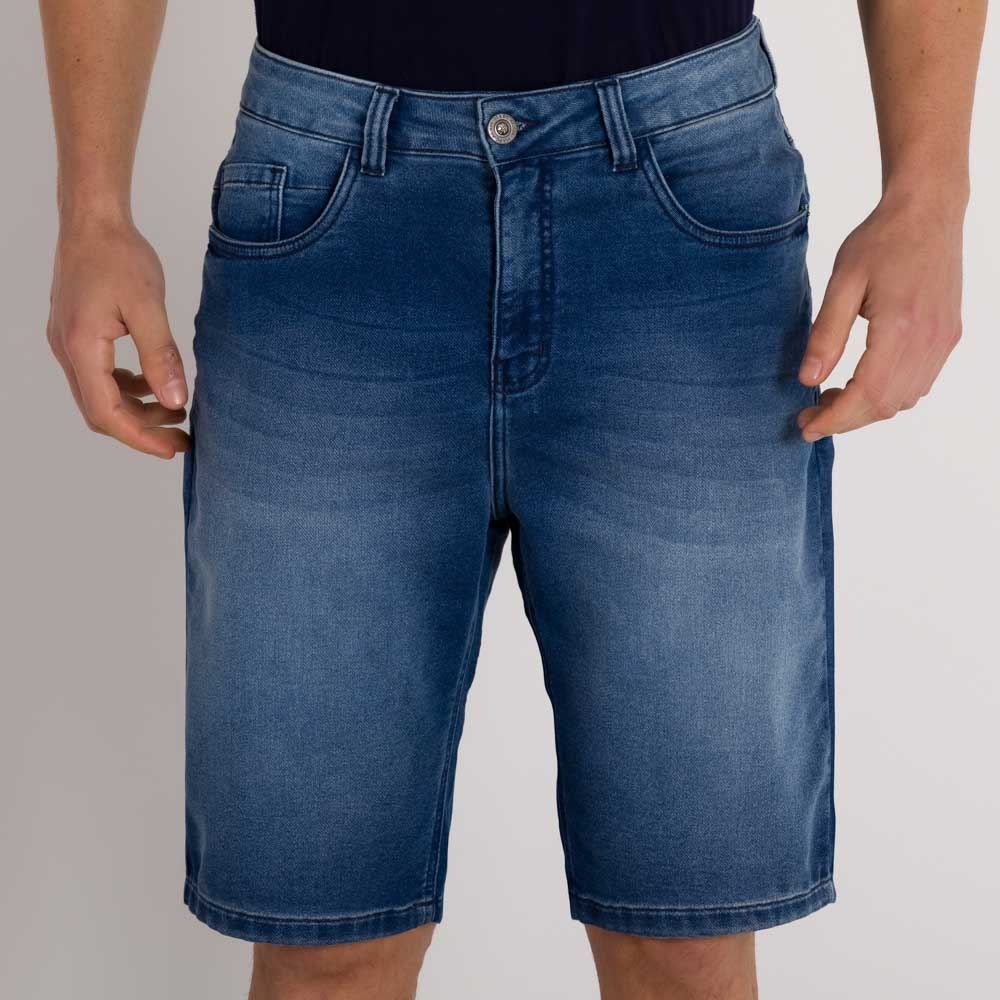 Bermuda Jeans em Elastano Marc Alain
