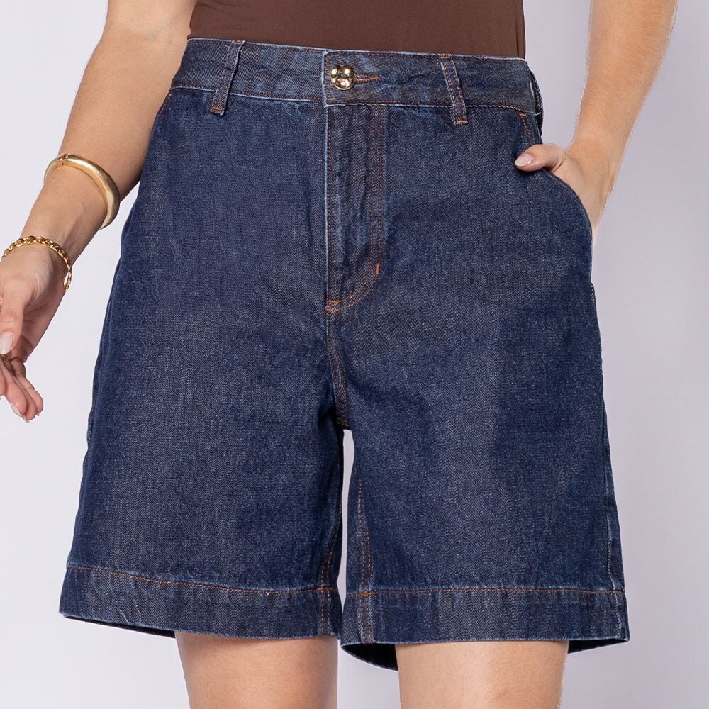 Bermuda Jeans Feminino Patricia Foster