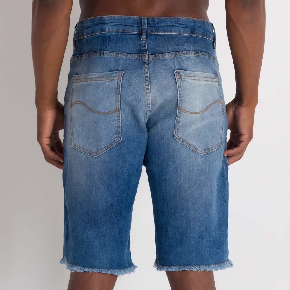 Bermuda Jeans Masculina Slim Marc Alain