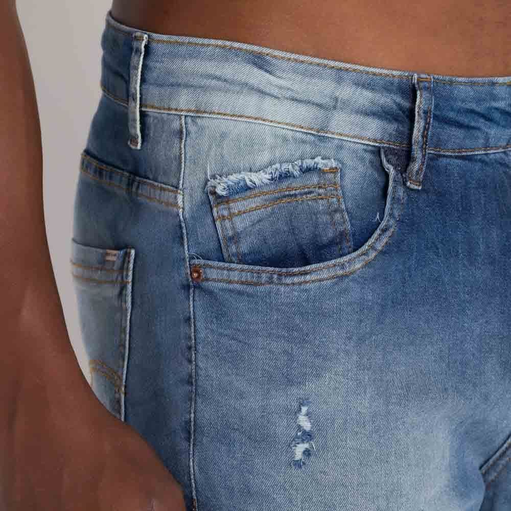 Bermuda Jeans Masculina Slim Marc Alain
