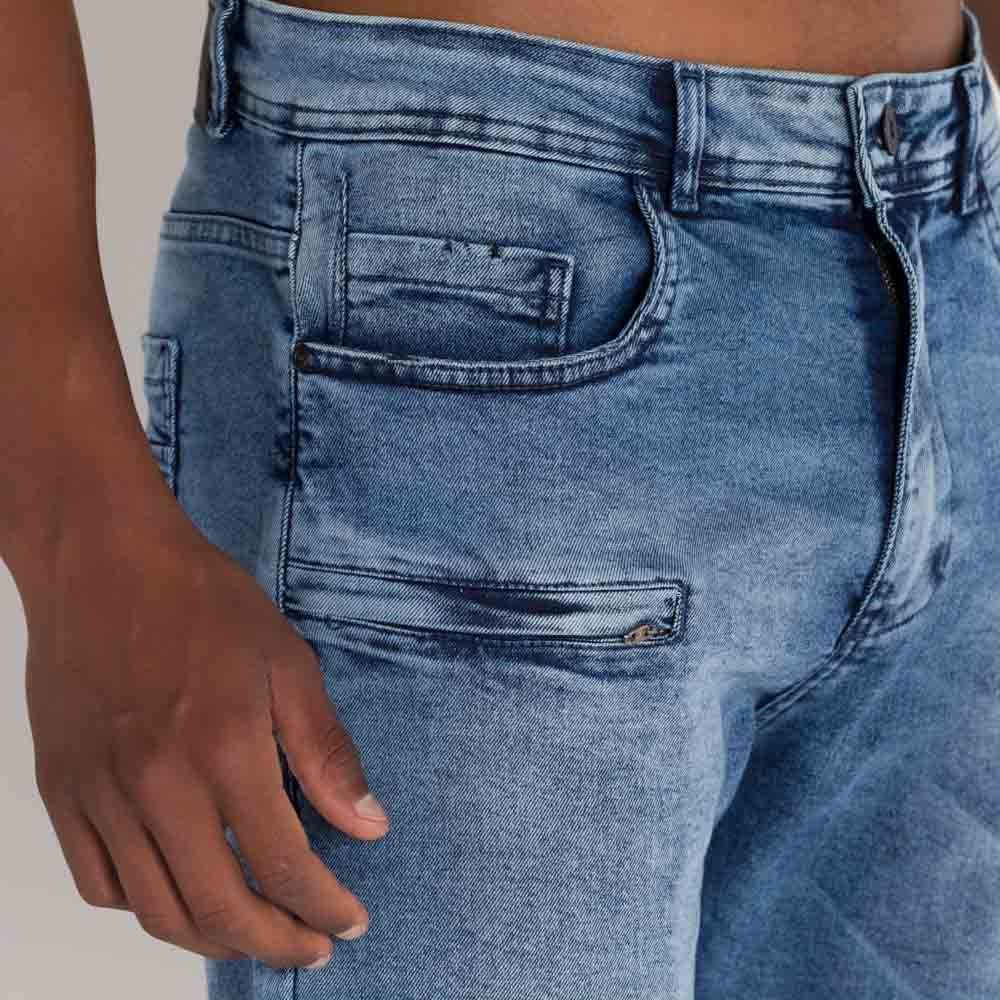 Bermuda Jeans Masculino Slim Nicoboco