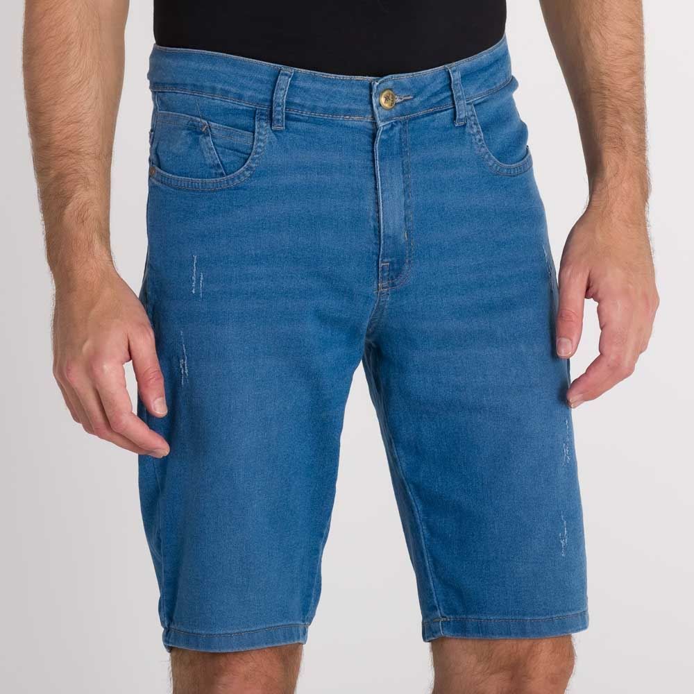 Bermuda Jeans Puído Minimalista Marc Alain