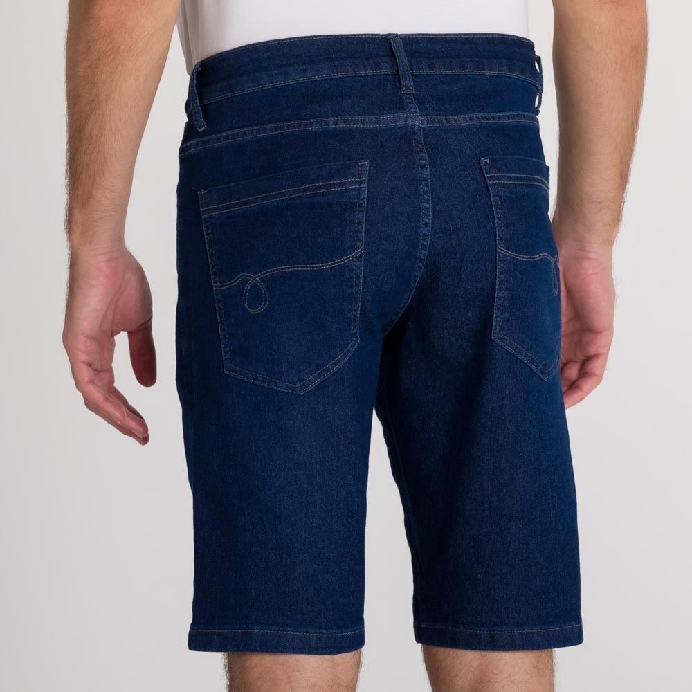 Bermuda Jeans Slim Básica Marc Alain