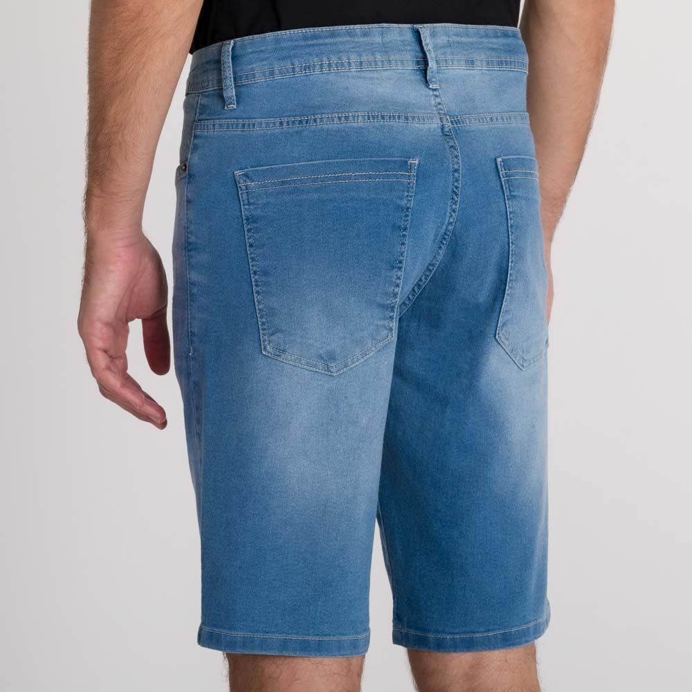 Bermuda Jeans Slim Fricção Marc Alain