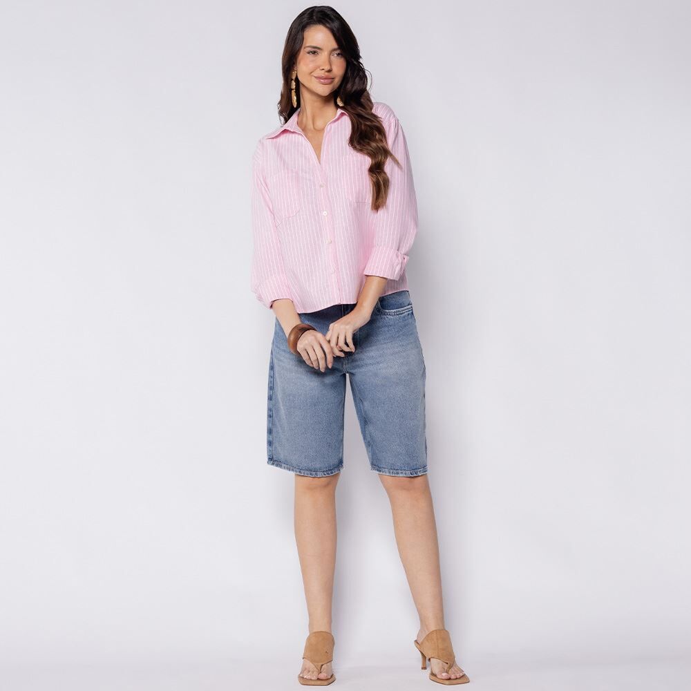 Bermuda Jorts Feminina Jeans Patricia Foster