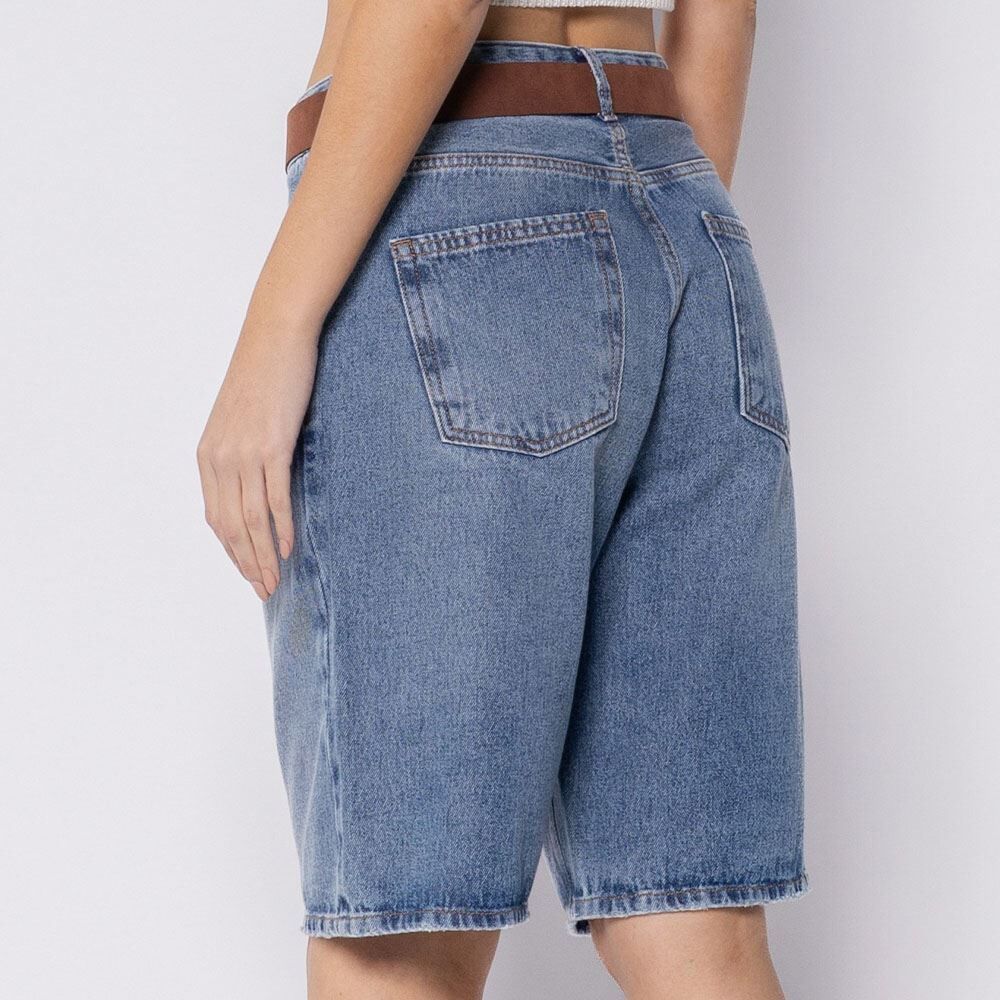 Bermuda Jorts Feminina Jeans Patricia Foster