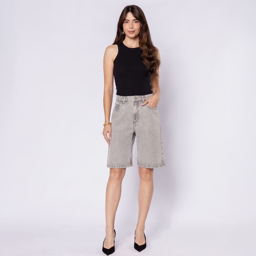 Bermuda Jorts Jeans Feminina Patricia Foster
