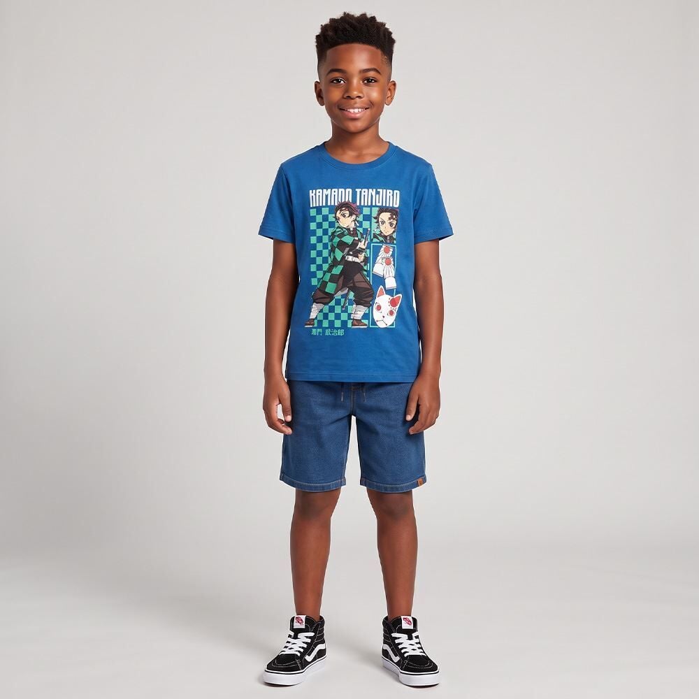 Bermuda Jeans Juvenil Menino 12 a 16 Anos Hot Dog